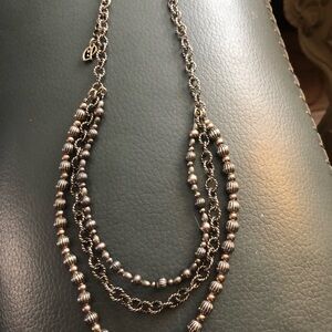 Chic Layered Silver Necklace